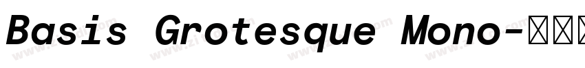 Basis Grotesque Mono字体转换